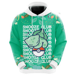 POKEMON Bulbasaur Snooze Club Pullover Hoodie