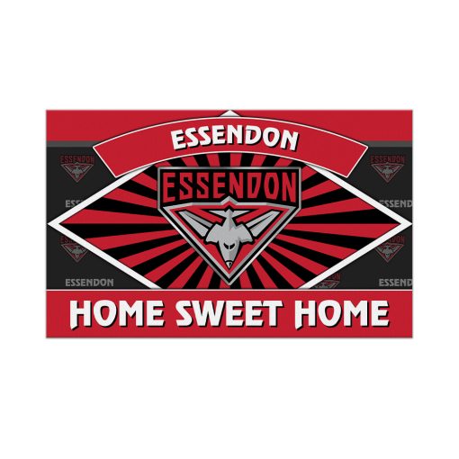 AFL Essendon Bombers Custom Name New Edition Rubber Doormat