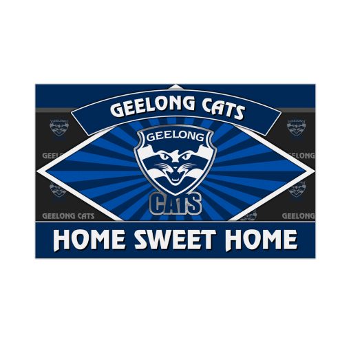 AFL Geelong Cats Custom Name New Edition Rubber Doormat