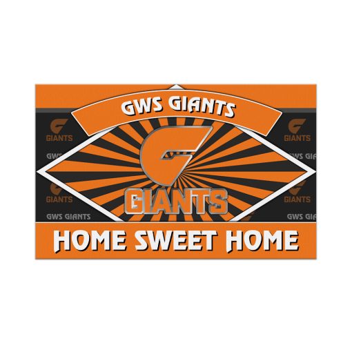 AFL Greater Western Sydney Giants Custom Name New Edition Rubber Doormat