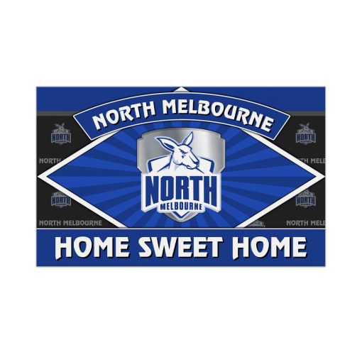 AFL North Melbourne Kangaroos Custom Name New Edition Rubber Doormat