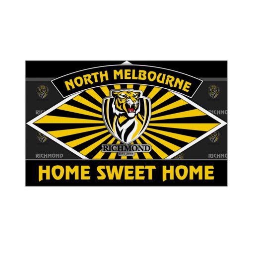 AFL Richmond Tigers Custom Name New Edition Rubber Doormat