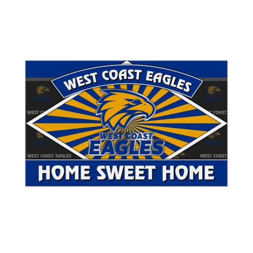 AFL West Coast Eagles Custom Name New Edition Rubber Doormat