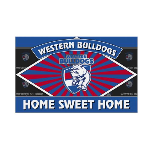AFL Western Bulldogs Custom Name New Edition Rubber Doormat